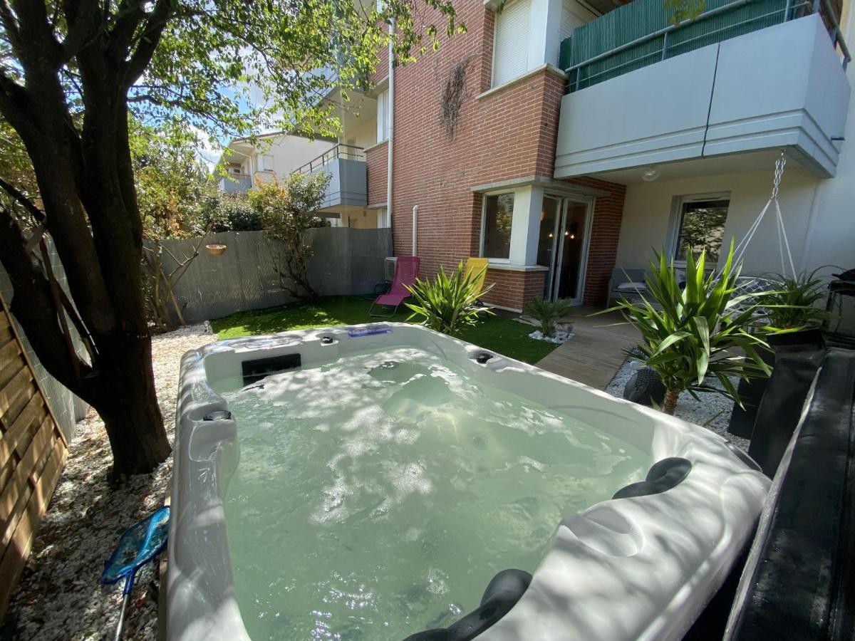 Le Jungle : T2 Avec Jardin Et Jacuzzi Apartment Blagnac Exterior photo