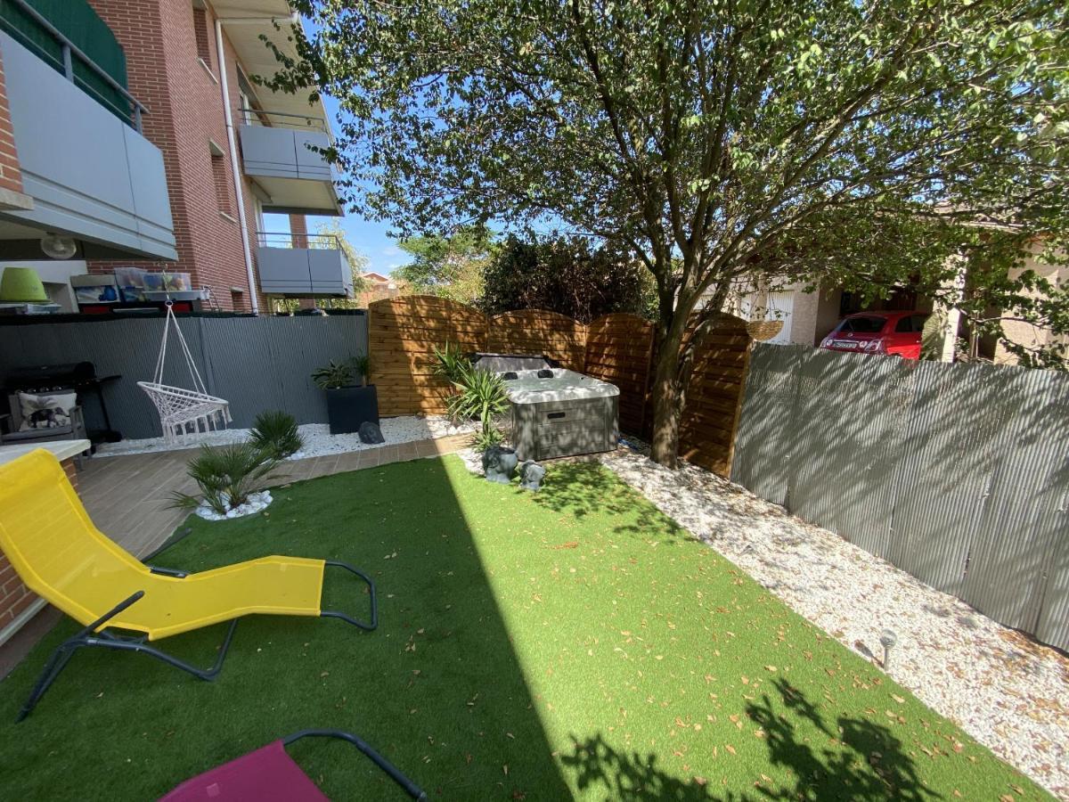 Le Jungle : T2 Avec Jardin Et Jacuzzi Apartment Blagnac Exterior photo