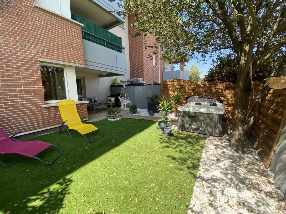 Le Jungle : T2 Avec Jardin Et Jacuzzi Apartment Blagnac Exterior photo